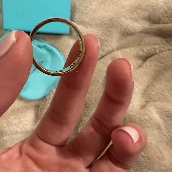 BRAND NEW Tiffany & Co. 18ct Rose Gold and Diamond Atlas Pierced Ring Size 7.5 - Picture 5 of 9